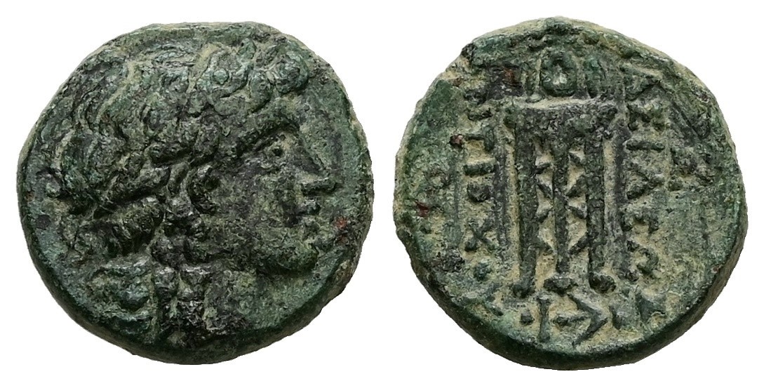 7554 Seleukid Antiochos II AE