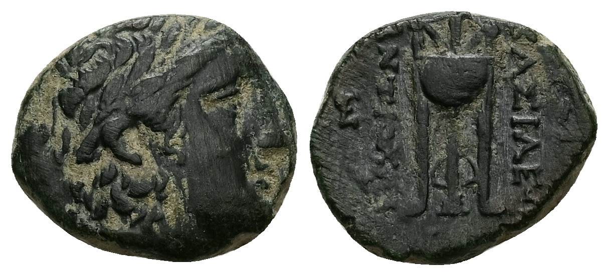 7557 Seleukid Antiochos II AE