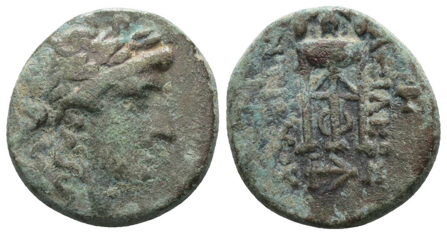 7564 Seleukid Antiochos II AE