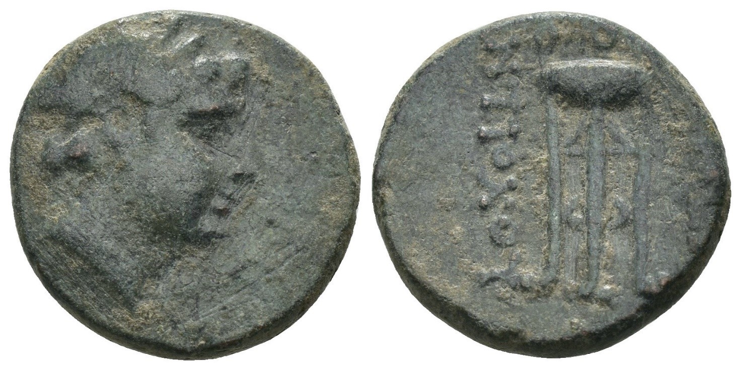 7565 Seleukid Antiochos II AE