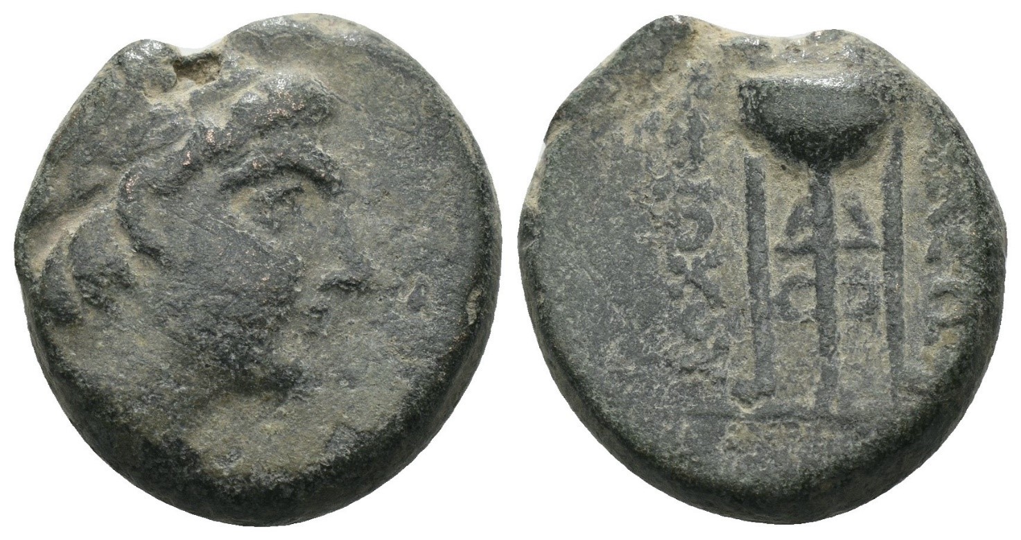 7567 Seleukid Antiochos II AE