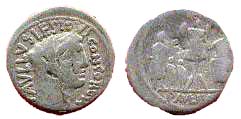 1238 Rome Republic L. Aem. Lepidus Paullus Denarius AR
