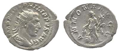 691 Roma Philippus I Antoninianus AR