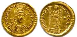 806 Anastasius I Constantinopolis Solidus AV