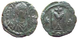 1251 Anastasius nI Constantinopolis Follis AE