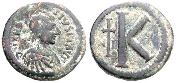 2541 Anastasius I Nicomedia Imperium Byzantinum 20 Nummi AE