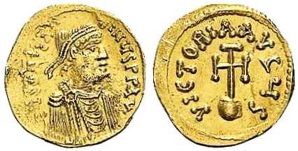 4026 Constantine IV Constantinopolis Imperium Byzantinum Semissis AV