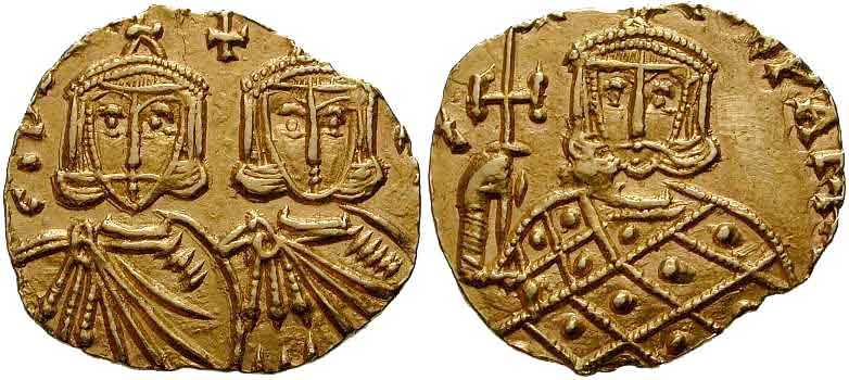1343 Byzantium Constantine V Solidus AV