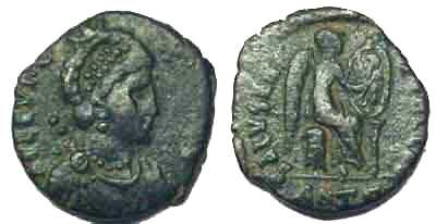 1306 Eudoxia Antiochia Imperium Byzantinum AE