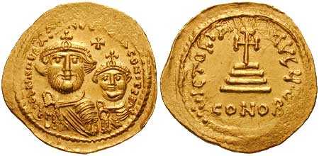 823 Heraclius Constantinopolis Solidus AV