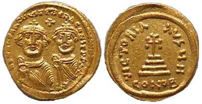 825 Heraclius Constantinopolis Solidus AV