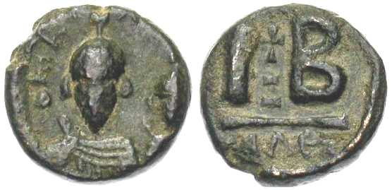 2510 Heraclius Alexandria 12 Nummi AE