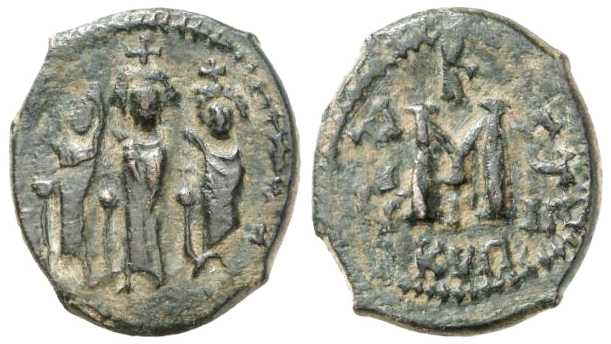 4968 Heraclius Cyprus Follis AE