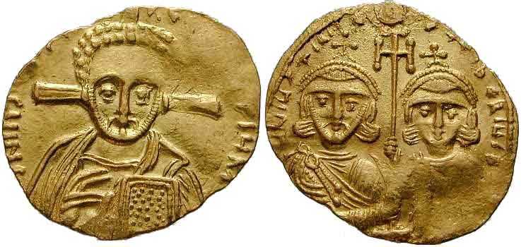 1341 Byzantine Justinian II 2nd Tremissis AV