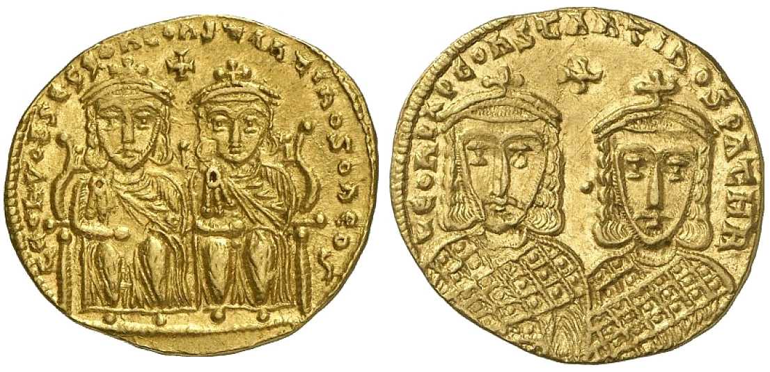 4138 Leo IV Constantinopolis Imperium Byzantinum Solidus AV