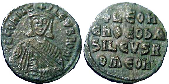 903 Byzantium Leo VI Constantinople Follis AE