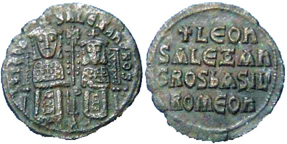 904 Byzantium Leo VI Constantinople Follis AE