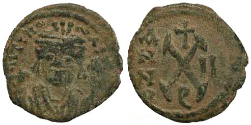 2636 Maurice Tiberius Antiochia 10 Nummi AE