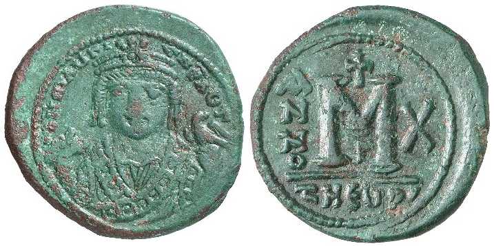 2849 Maurice Tiberius Antiochia Follis AE
