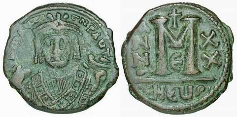3170 Maurice Tiberius Antiochia Follis AE