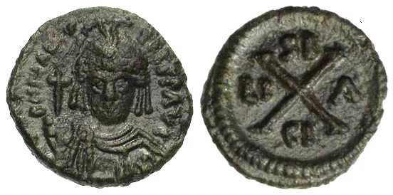 3961 Maurice Tiberius Syracusae 10 Nummi AE