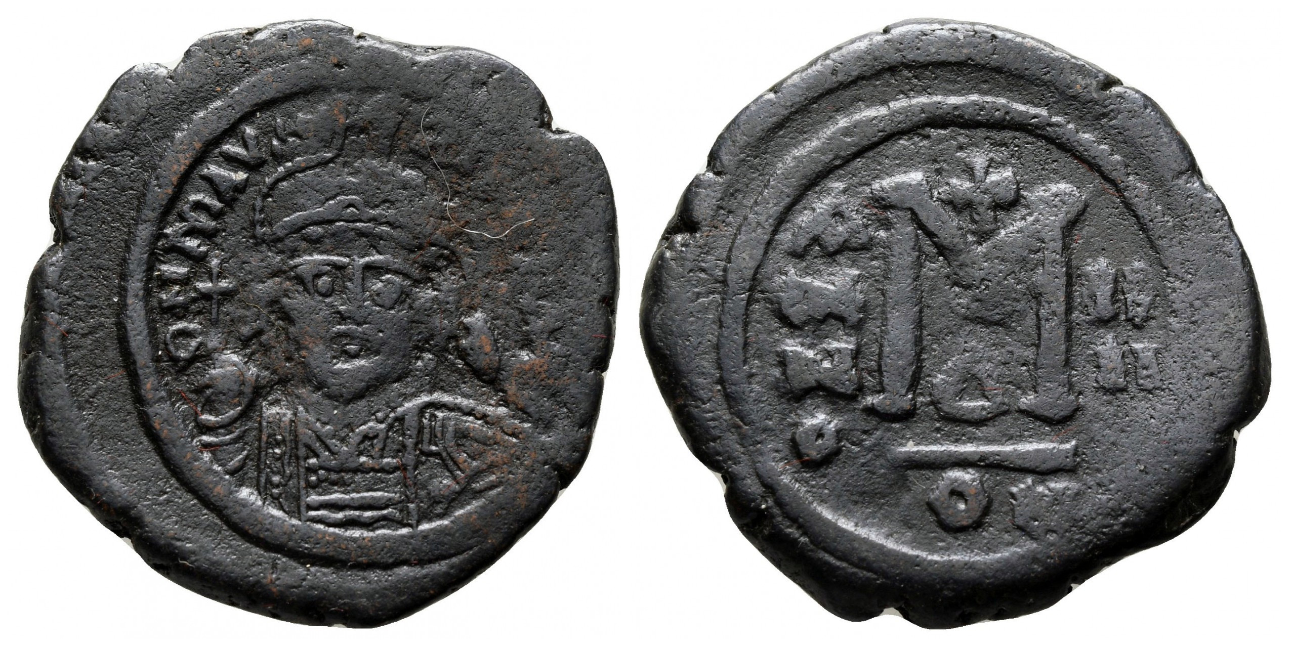7319 Mauricius Tiberius Constantinopolis Follis AE