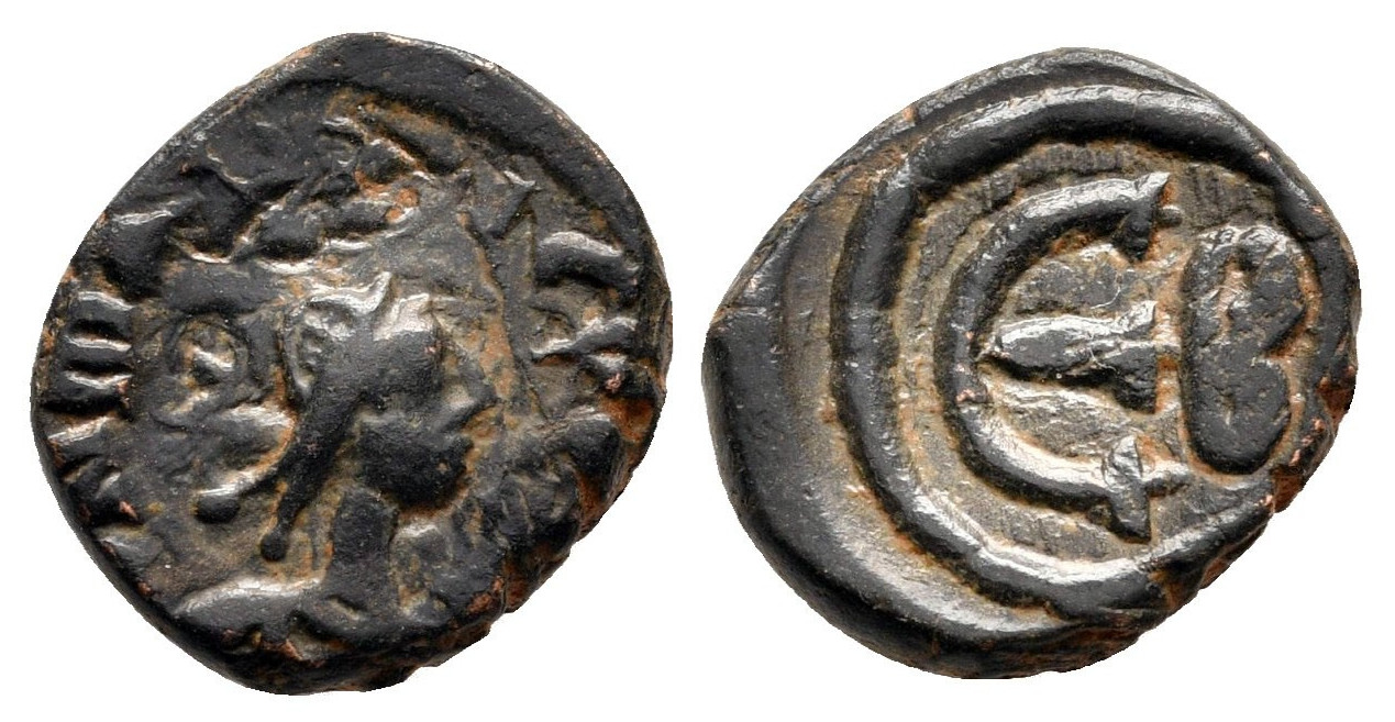 7320 Mauricius Tiberius Thessalonica 10 Nummi AE