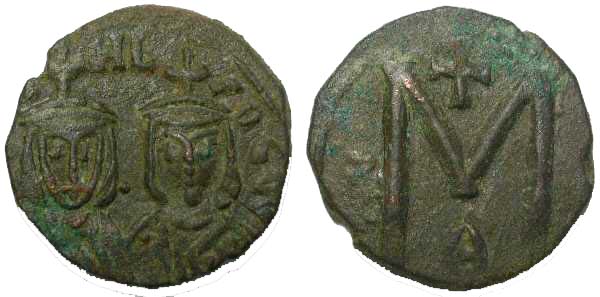 0591 Michael II Syracusae Imperium Byzantinum Follis AE