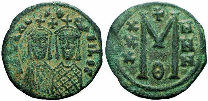 3177 Michael II Constantinopolis Imperium Byzantinum Follis AE