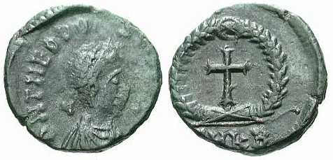 1288 Byzantium Theodosius II Kyzikos AE