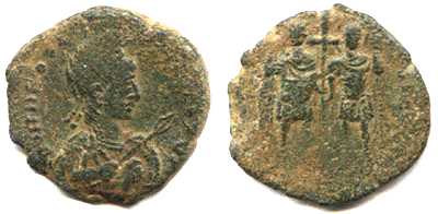 3926 Theodosius II Cherson / Constantinopolis Imperium Byzantinum AE