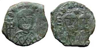 430 Theophilus Syracusae Imperium Byzantinum Follis AE