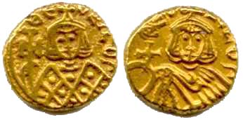933 Theophilus Syracusae Imperium Byzantinum Solidus AV