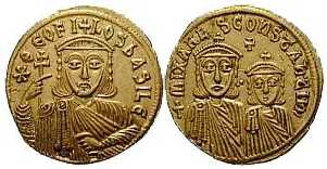 3692 Theophilus Constantinopolis Imperium Byzantinum Solidus AV