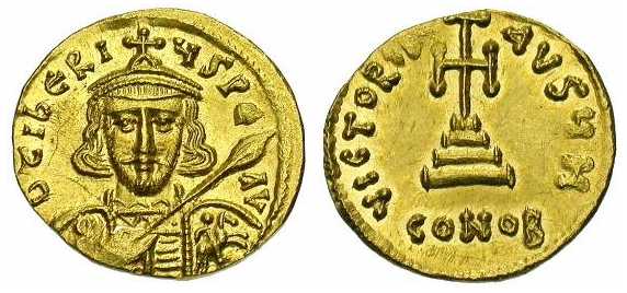 751 Tiberius III Constantinopolis Solidus AV