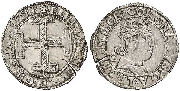 3448 Ferdinando I Aragon Naples & Sicily Coronato AR