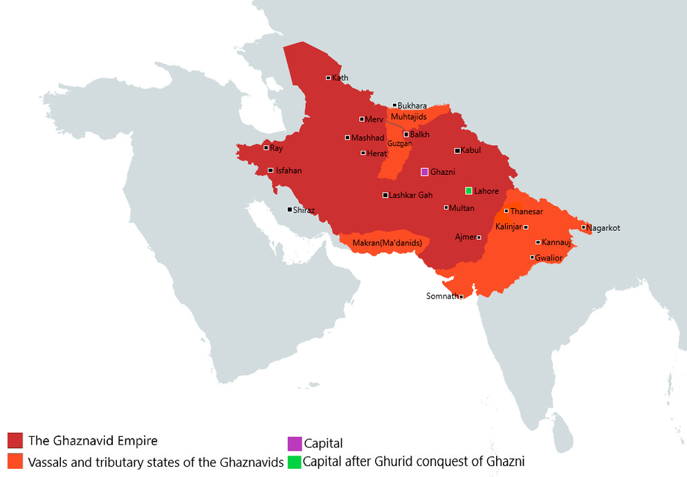 Ghaznavid Empire Vassals and TributaryStates
