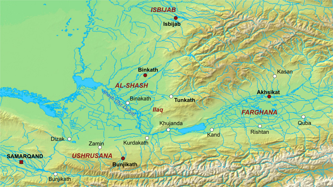Samanid Transoxiana Map