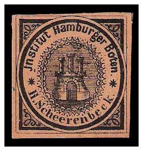 1862 Germany Private Mail Hamburg Mi A 2