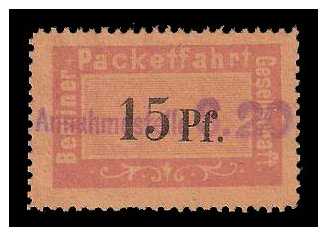 12.1884 Germany Private Mail Berlin Mi B 2