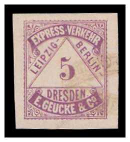 8.1885/1886 Germany Private Mail Dresden Mi B 1/4 collection 02