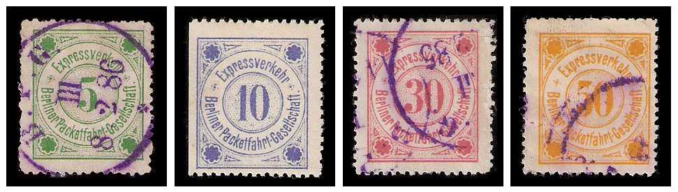 9.1885 Germany Private Mail Berlin Mi B 5/8
