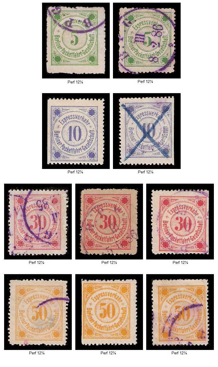9.1885 Germany Private Mail Berlin Mi B 5/8 collection