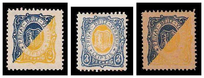 11.1886 Germany Private Mail Leipzig Mi C 1/5