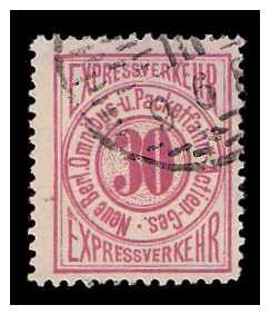 7.1886 Germany Private Mail Berlin Mi B 17/20 collection 11½
