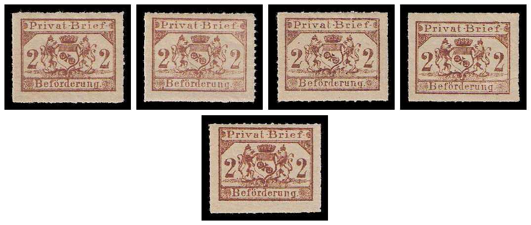 11.1886 Germany Private Mail Mainz Mi C 1 collection 01