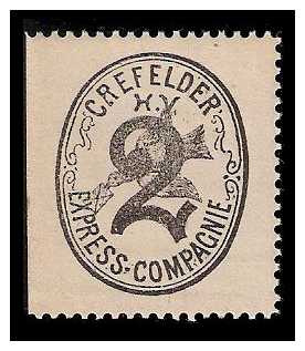 15.11.1886 Germany Private Mail Krefeld Mi B 6/8 collection 01