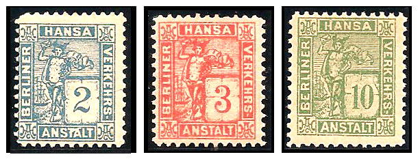 24.11.1886 Germany Private Mail Berlin Mi D 1/3