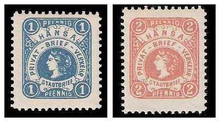 12.1886 Germany Private Mail Dresden Mi C 4/5