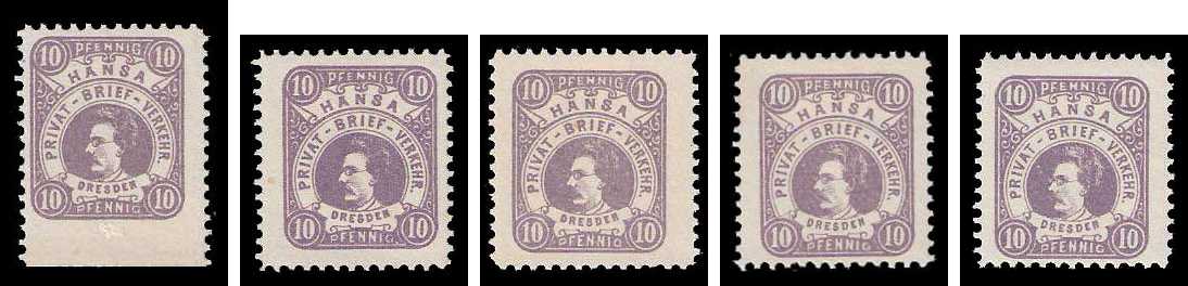 12.1886 Germany Private Mail Dresden Mi C 5 collection 01